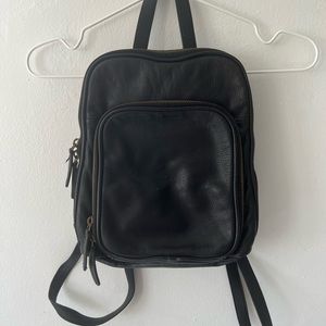 Small Leather Backpack